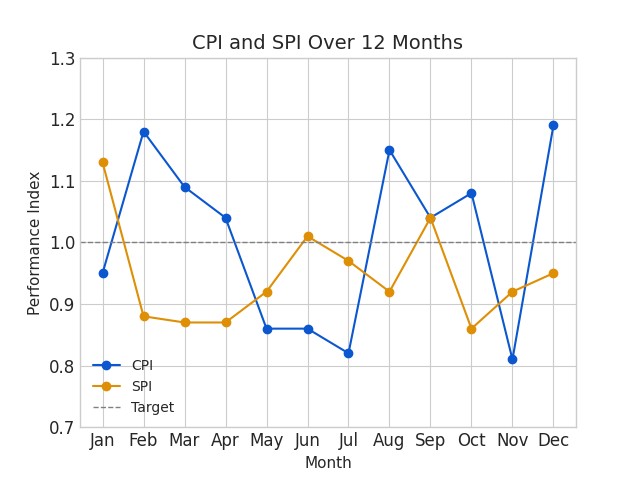 Typical project BI trend analysis
